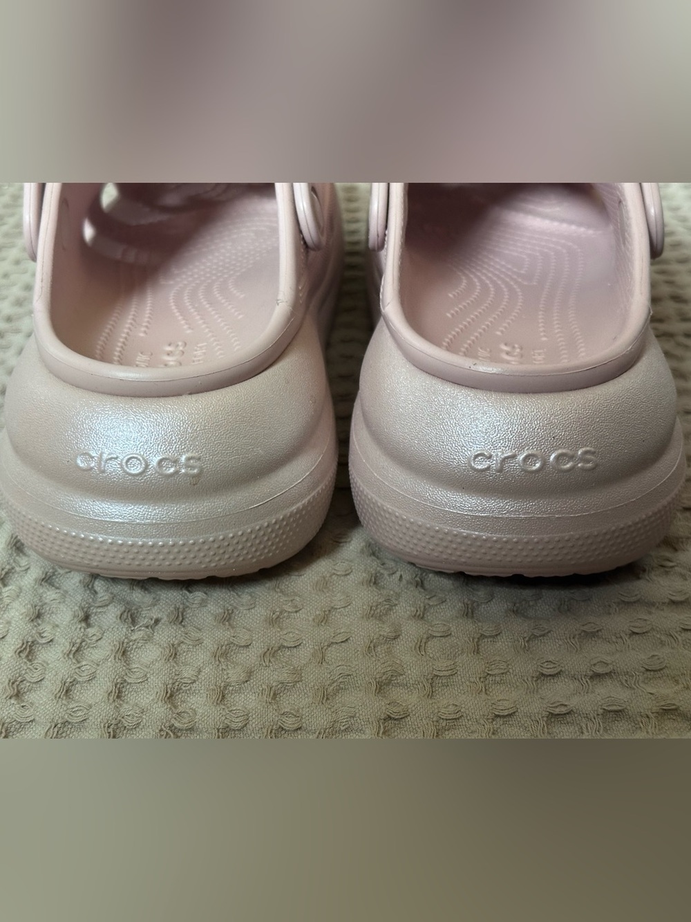 CROCS Crush Clog w/ Platform - Pale Pink - Picture 4 of 8